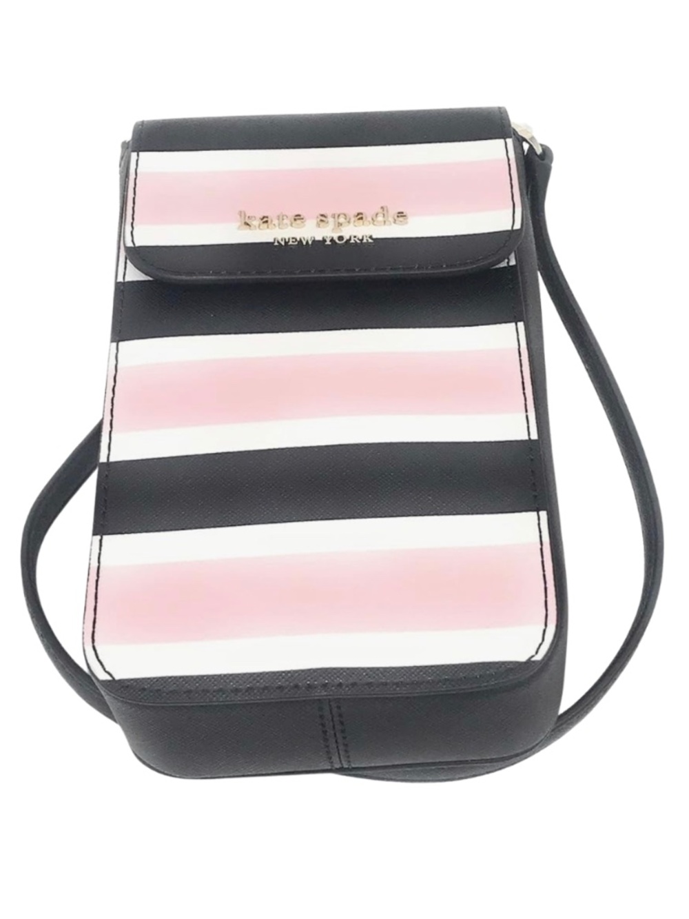NWT Kate Spade Cameron Celebration Stripe Crossbody Phone Flap North South Purse